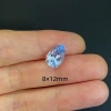 Water-drop cut cultivated aquamarine spinel Item Picture